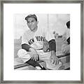 Baseball Player Yogi Berra Framed Print