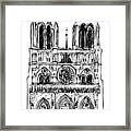 Basilica Notre Dame Framed Print