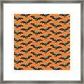 Bat Pattern Framed Print