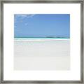 Beach And Sky Framed Print