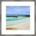Beach At Banana Bay, Eton,efate Island Framed Print