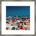 Beach At St. Tropez Framed Print
