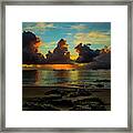 Beach At Sunset 2 Framed Print