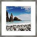 Beach In Madeira Framed Print