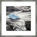 Beach Of Ice Framed Print