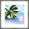 Beach Scene Framed Print