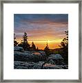 Bear Rocks Sunrise Framed Print