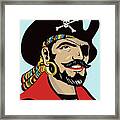 Bearded Pirate Framed Print