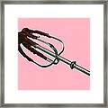 Beater With Chocolate Batter Framed Print