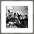 Beatles In Paris Framed Print