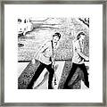 Beatles Other Abbey Road B/w Framed Print