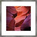 Beautiful Colors In The Antelope Slot Framed Print