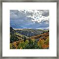 Beautiful Fall Colors Seen From Airport In Telluride Framed Print