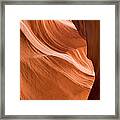 Beautiful Rock Formation At Antelope Framed Print