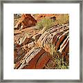 Beautiful Sandstone Cove In Valley Of Fire Framed Print