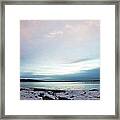Beautiful Sky Over Oslo In Winter At Framed Print