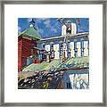 Bell Tower Of The Pskovo-pechersky Framed Print