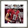 Best Finish Ever Arizonas Larry Fitzgerald One-ups Aaron Sports Illustrated Cover Framed Print