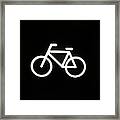 Bicycle Sign Framed Print