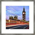 Big Ben, Westminster Bridge, London Framed Print