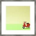 Bike Made Of Paper Framed Print