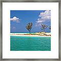 Bimini Atoll Island And Beach, Bahamas Framed Print