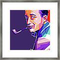 Bing Crosby Pop Art Framed Print