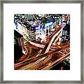 Bird-eye View Of Highway Intersection Framed Print