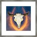 Bison Skull 001 Framed Print