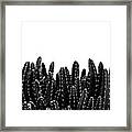 Black Cacti Dream #1 #minimal #decor #art Framed Print