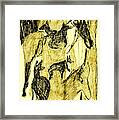 Black Ivory 1 Tinted Pencil 38 Framed Print