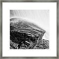 Black Rock Under Dry Falls Framed Print