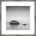 Black Sea Rocks Framed Print