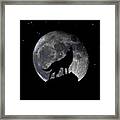 Pre Blood Red Wolf Supermoon Eclipse 873q Framed Print