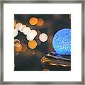 Blu Ball Framed Print