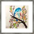 Blue Bird Framed Print