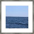 Atlantic Ocean Blue Water And White Caps Framed Print