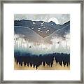 Blue Mountain Mist Framed Print
