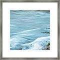 Blue River Flows By Framed Print