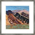 Blue Sky Canigou Framed Print