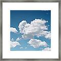 Blue Sky With Clouds Framed Print