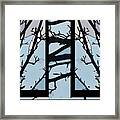 Blues - Barely Spring Abstract - Framed Print