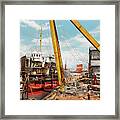Boat - Repair - From Death To Berth 1905 Framed Print