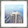 Boats In Boat Harbour Near High Rise Building At Surfers Paradise  14 March 1986 Framed Print