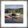 Boats On Lagoon, Tanjung Rhu Framed Print