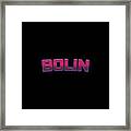 Bolin Framed Print