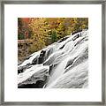 Bond Falls Cascades In Autumn - Bruce Crossing, Michigan '09 - Color Framed Print