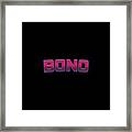 Bono Framed Print