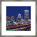 Boston Blue Hour Skyline Framed Print