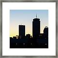 Boston Skyline Fenway Sunrise High Resolution Panorama Photo Framed Print